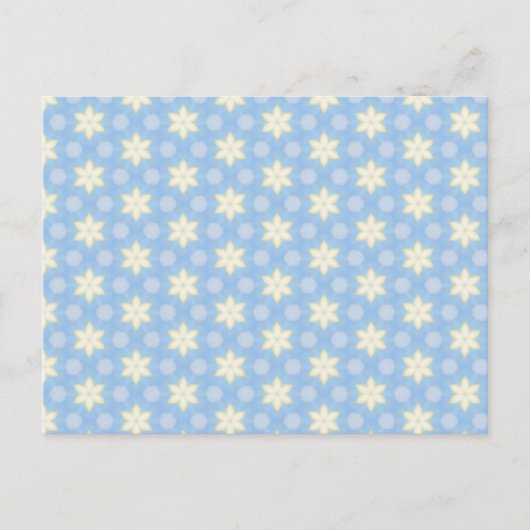 Cheerful Yellow Star Pattern Postcard Postkarte (Vorderseite)