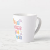 Cheerful "You Make Me Smile" Bubble Font Milchtasse (Rechte Ecke)