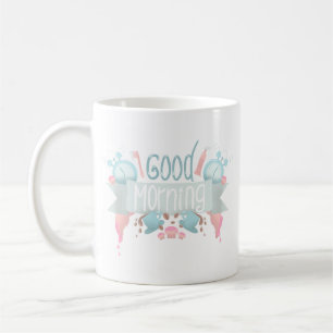 Cheerfull Greet Morning Charming Pastell Custom Kaffeetasse