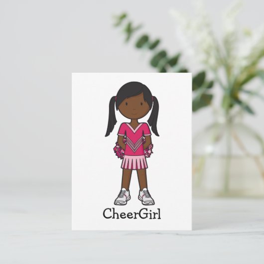 CheerGirl Postkarte (Stehend Vorderseite)