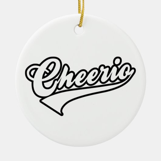Cheerio Keramik Ornament (Vorne)
