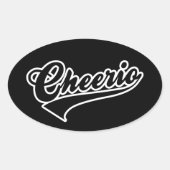 Cheerio Oval Sticker (Vorderseite)