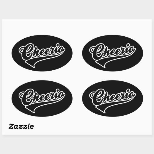 Cheerio Oval Sticker (Blatt)