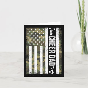 Cheerlead Vater Camouflage American Flag Fathers D Karte