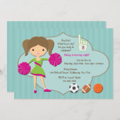 Cheerleader #1 Einladung (Vorne/Hinten)