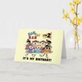 Cheerleader 2. Geburtstagsgeschenke Karte (Gelbe Blume)