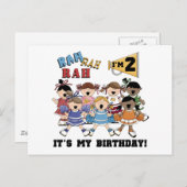 Cheerleader 2. Geburtstagsgeschenke Postkarte (Vorne/Hinten)