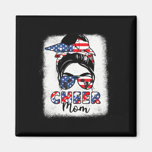 Cheerleader 4 Juli Cheerleader Mama American Flag Magnet