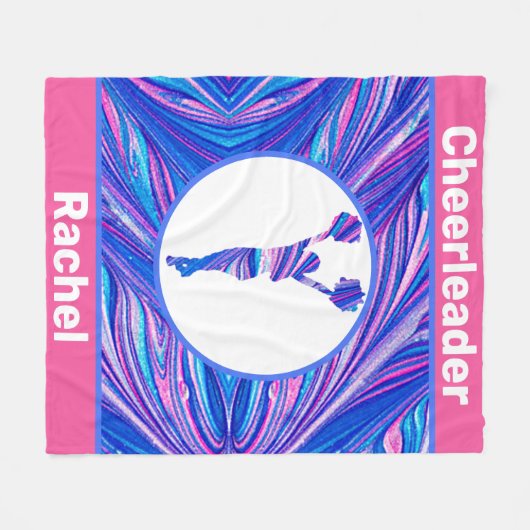 Cheerleader Abstrakt Fleece Blanket (Vorderseite (Horizontal))