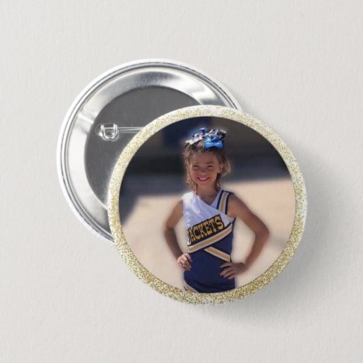 Cheerleader addieren Foto Button (Vorne & Hinten)