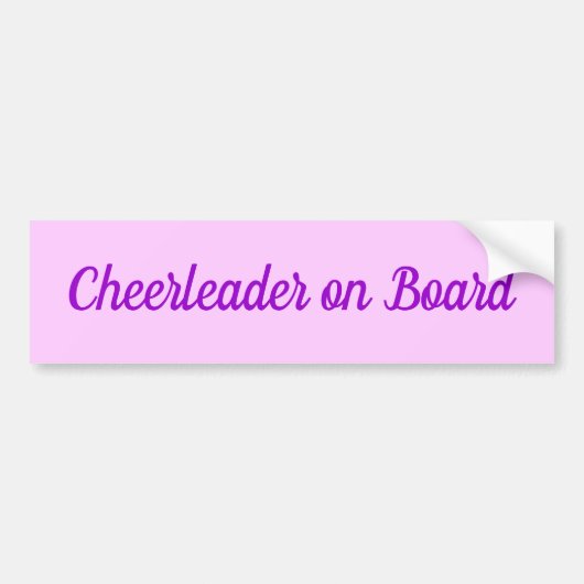 Cheerleader an Bord Autoaufkleber (Vorne)