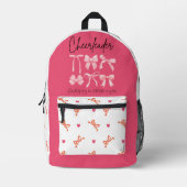 Cheerleader Backpack Von Bow bis Zehn Bedruckter Rucksack (Vorderseite)