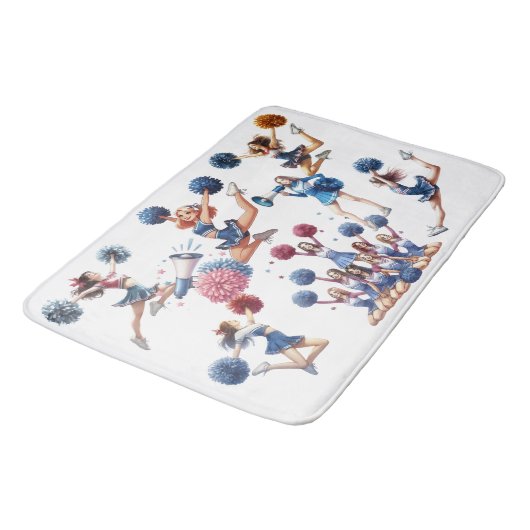 Cheerleader Badematte (Schrägansicht)