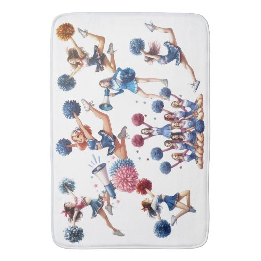 Cheerleader Badematte (Vorderseite Vertikal)