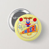 Cheerleader Badge Button (Vorne & Hinten)