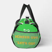 cheerleader bag, personalize green, white & black duffle bag (Rechts)