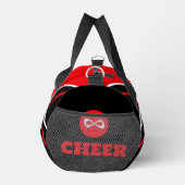 cheerleader bag, personalize red, white & black duffle bag (Rechts)