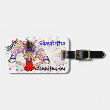Cheerleader Bag Tag