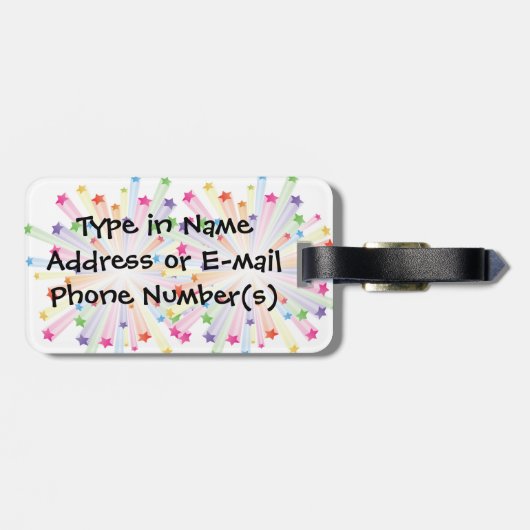 Cheerleader Bag Tag Gepäckanhänger (Rückseite horizontal)