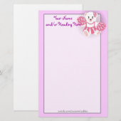 Cheerleader-Bärn-Briefpapier Briefpapier (Vorne/Hinten)