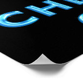 Cheerleader BEHIELT CALM UND CHEER AUF Plakaten Poster (Ecke)