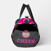 Cheerleader-Beutel, Rose pink weiß & schwarz Duffle Bag (Rechts)