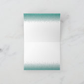 Cheerleader Birthday Green Vielen Dank Karte (Innenseite)