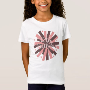 Cheerleader Birthday Party Pom Pom Pink Neutral T-Shirt