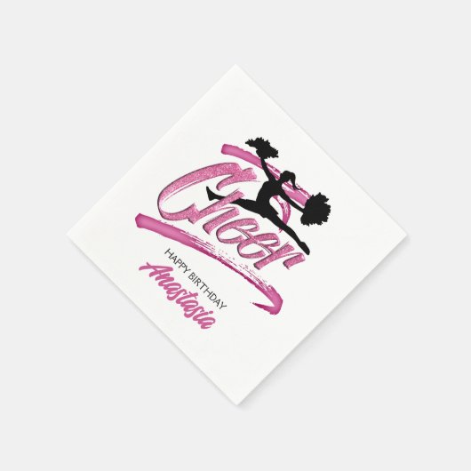 Cheerleader Birthday Serviette (Ecke)