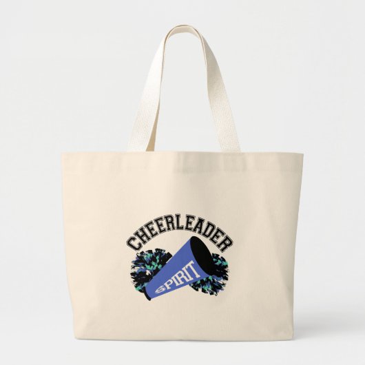 Cheerleader Blue Jumbo Stoffbeutel (Vorne)