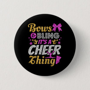 Cheerleader, Bows und Glanz Es ist eine Cheer-Sach Button