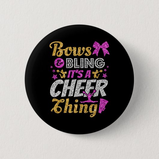 Cheerleader, Bows und Glanz Es ist eine Cheer-Sach Button (Vorderseite)
