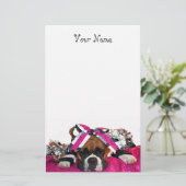 Cheerleader-Boxer stationär Briefpapier (Stehend Vorderseite)