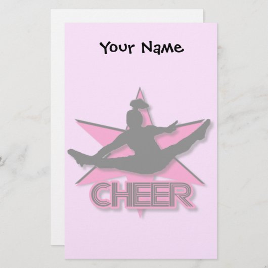 Cheerleader Briefpapier (Vorne/Hinten)
