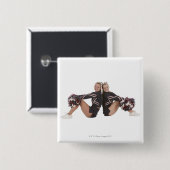 Cheerleader Button (Vorne & Hinten)