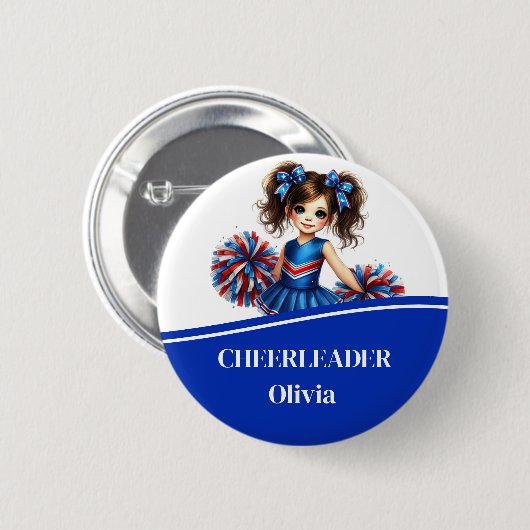 Cheerleader Button Button (Vorne & Hinten)