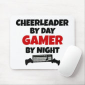 Cheerleader by Day Gamer by Night Mousepad (Mit Mouse)
