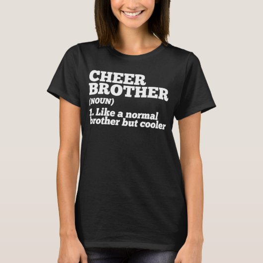 Cheerleader Cheer Brother wie ein normaler Bruder, T-Shirt (Vorderseite)