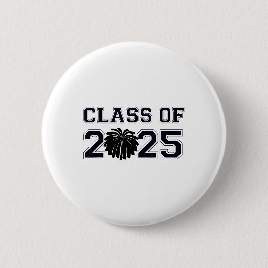 Cheerleader Cheer Cl of 2025 Abschluss Gra Button (Vorderseite)