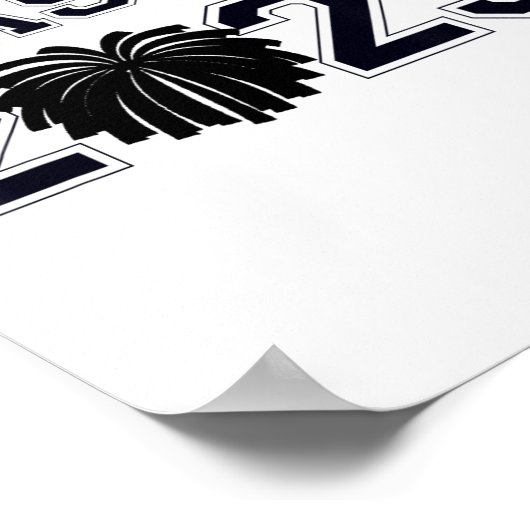 Cheerleader Cheer Cl of 2025 Abschluss Gra Poster (Ecke)