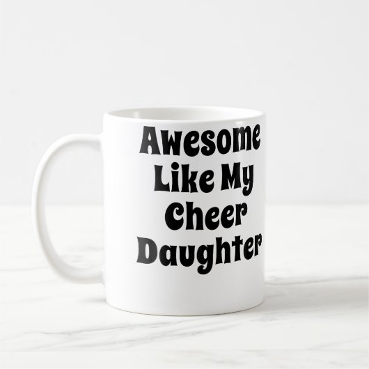 Cheerleader Cheer Dad Mom Cheerleading Kaffeetasse (Links)