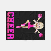 Cheerleader Cheer Fleece Blanket (Vorderseite (Horizontal))