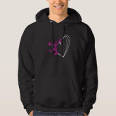 Cheerleader Cheer Girl Heart Love Leopard Cheerlea Hoodie (Vorderseite)