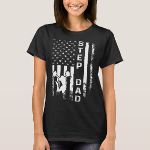 Cheerleader Cheer Step Papa Amerika Flagge Vintage T-Shirt