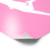 Cheerleader Cheering mit benutzerdefinierbarem Hin Fotodruck (Ecke)