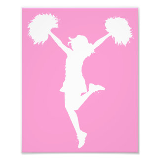 Cheerleader Cheering mit benutzerdefinierbarem Hin Fotodruck