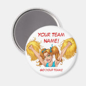 Cheerleader Cheerleader Führt kundenspezifische Sa Magnet (Vorderseite/Rückseite)