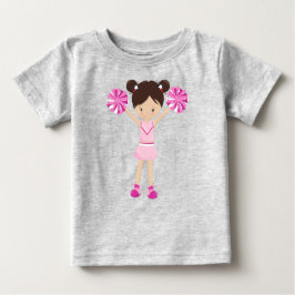 Cheerleader, Cheerleader, Niedliches Mädchen, brau Baby T-shirt