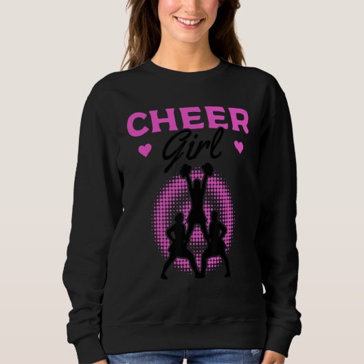 Cheerleader Cheerleading Cheer Girl Sweatshirt (Vorderseite)