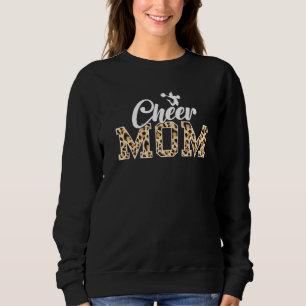 Cheerleader Cheerleading Cheer-Mutter Leopard Sweatshirt